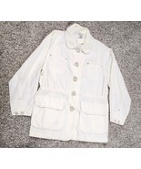 Banana Republic Jacket Womens Small Cream Nylon Cotton Outdoor Casual Bl... - $485.52 MXN