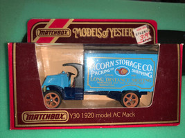 Matchbox Models of Y.Y. #Y-30  1920 Mack model AC Truck &quot;Acorn Storage Co. 84&#39; - £17.31 GBP