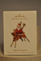 Hallmark - High Flying Fun - Santa Riding Reindeer - Keepsake Classic Ornament - £9.11 GBP
