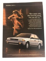 1989 Toyota Corolla Vintage Print Ad Advertisement pa12 - £6.22 GBP