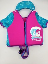 Aqua Leisure Swim School Vest Floatation Jacket Pink Flowers Age 4-6 Yea... - €11,28 EUR