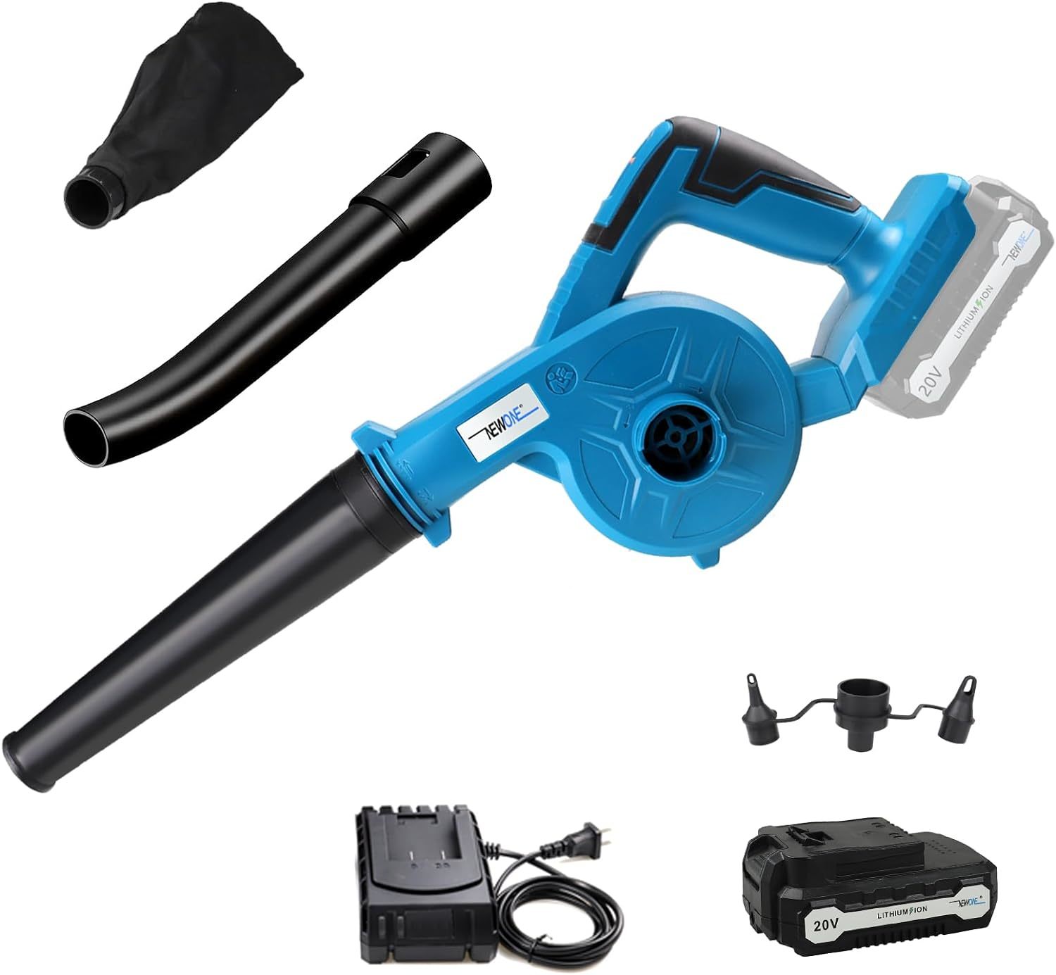 Newone Small Leaf Blower Cordless Mini Hand Electric Leaf Blower,20V 2 S... - $51.99