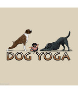 Dog T-shirt S M L XL XXL Yoga Black Lab Boxer Unisex NWT Novelty Exercise  - $376.85 MXN
