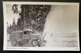 Black and White RPPC (postcard) Snow scene in California 1940&#39;s - £2.83 GBP