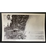 Black and White RPPC (postcard) Snow scene in California 1940&#39;s - $65.34 MXN