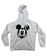 Disney Mickey Mouse Size XL White Pullover Sweatshirt Hoodie Crochet Pat... - £15.39 GBP