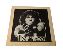 $400 Jim Morrison Vintage 80s 90s Silkscreen Hand Poet Rock Poster Black Matted - £321.45 GBP