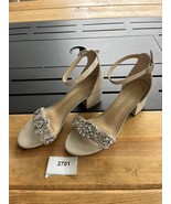 Betsey Johnson Womens Mel Beige Ankle Strap Heels, Size 6M, worn - $29.78 CAD
