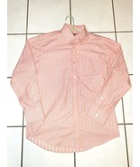 Charles Tweed Mens MED Button Front Dress Shirt Flip Cuff SlimFit 15 - 1... - $14.84