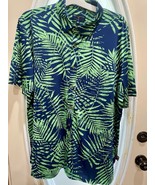 Margaritaville Shirt Men&#39;s Blue Button Down Lightweight Hawaiian UPF 30+... - €13,58 EUR