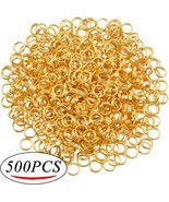 Double Loop Jump Rings Split Rings 6mm Gold Bulk Jewelry Making Findings... - £11.85 GBP