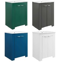 Modern Bathroom Vanity-White Sink Basin-Green, Gray, Blue or White Cabin... - $4,114.56 MXN