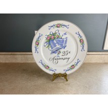 Gift Craft 25th  Anniversary 10&quot; Blue Bells Cake/Serving  Plate - $14.92 CAD