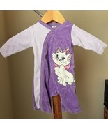 Disney Baby Aristocats Romper One Piece 0-3 M Purple Marie Velour Embroi... - £11.44 GBP