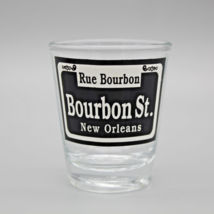 Bourbon St. New Orleans Shot Glass Rue Bourbon Souvenir Collectible - £5.44 GBP