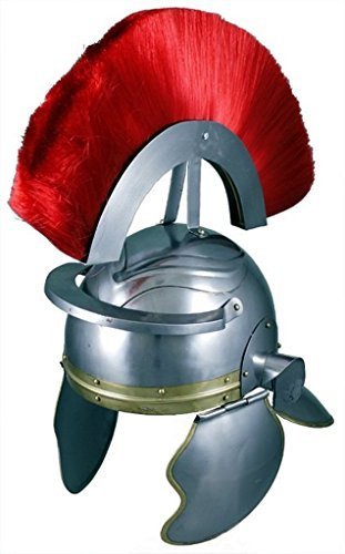 Roman Centurion Officer Helmet With Red Plume By Nauticalmart