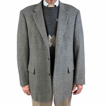 VTG RETRO Grey BILL BLASS Camel Hair Sport Coat Blazer  Sz. 48 L Model- ... - $87.32