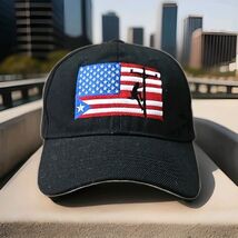 American Flag Lineman Hurricane Maria 2017 Adjustable Hat Patriotic - $24.75