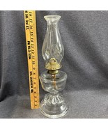 Vintage Scovill Mfg. Co. Queen Anne No. 2 Pedestal Oil Lamp EAPG Magnesi... - £50.60 GBP