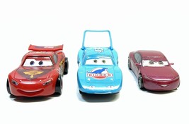Disney Pixar Cars Lightning McQueen/ Dinoco/ Natalie Certain DIE-CAST Lot Of 3 - £10.19 GBP