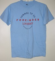 Foreigner Concert T Shirt Vintage 1982 Anaheim Stadium Loverboy Single Stitched  - £234.67 GBP