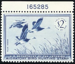 RW22, Mint NH XF $2 PL# Duck Stamp PSE Graded 90 Certificate - Stuart Katz - $119.00