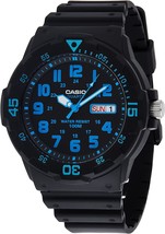 Casio Unisex MRW200H-2BV Neo-Display Black Watch with Resin Band,Multico... - £31.68 GBP