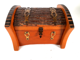 Vintage Rustic Carved Trinket Box, Shaped Like A Tree Branch, - £15.96 GBP