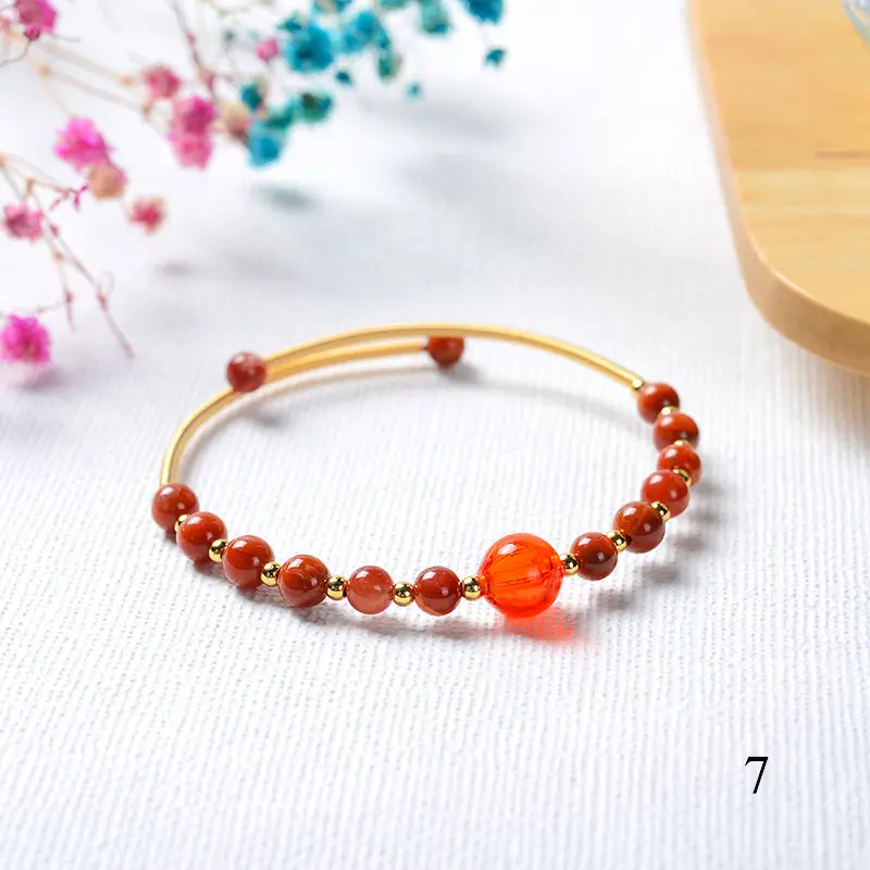 Murano Glass Bead Bracelet - Aromatherapy Essential Oil Diffuser Jewelry... - $43.04