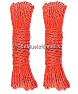 (2) Red 50ft Twisted Poly UTILITY ROPES Line Cargo Tie Downs Cord Twine ... - £7.69 GBP
