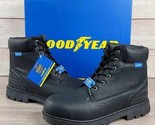 NEW Goodyear Maverick Steel Toe Work Boots Men&#39;s Size 11 Cushion Slip Re... - $56.09