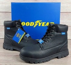 NEW Goodyear Maverick Steel Toe Work Boots Men&#39;s Size 11 Cushion Slip Re... - £43.80 GBP