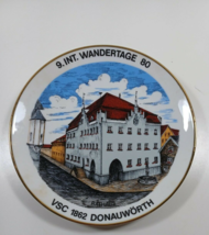 7 inch vintage german plate 9.int.wandertage 80 VSC 1862 Donauworth china (409) - £7.75 GBP