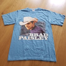 BRAD PAISLEY &#39;Time Well Wasted&#39; Tour Shirt Anvil Blue 2006 Adult Size Sm... - $9.85