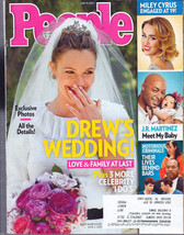 People Magazine June 18, 2012 Drew&#39;s Wedding- Miley Cyrus- JR Martinez - £1.97 GBP