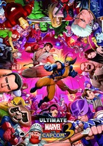Ultimate Marvel vs Capcom 3 Game Poster | Ryu Hulk Wolverine | Art | NEW... - £15.92 GBP