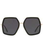 Gucci  GG0106S 001 Gold/Havana Oversized Rectangular Women&#39;s Sunglasses, - £207.83 GBP