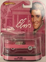 Pink &#39;59 CADILLAC Custom Hot Wheels Retro &quot;Elvis Presley&quot; Series w/Real Riders - £137.90 GBP