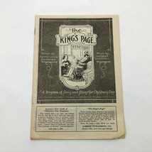 Music Booklet The King&#39;s Page &amp; Mothers&#39; Day 1931 Lorenz Publishing - $9.90