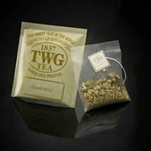 Twg Tea From Singapore - Chamomile - 100 Silk Tea Bags Bulk Card Box - £97.78 GBP