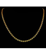 22K 20K YELLOW GOLD HANDMADE UNISEX CHAIN NECKLACE SELECT YOUR LENGTH & KARAT  - $77,054.77 MXN - $106,780.74 MXN