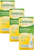 Debrox Drops Earwax Removal Aid, 0.5 oz | Pack of 3 - £23.12 GBP