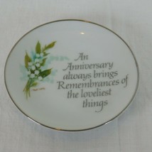 Lasting Treasures Anniversary Remembrances American Greetings 1976 Mini Plate - £6.13 GBP