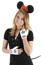 Minnie Mouse Ears Tail Hands Polka-Dotted Bow Licensed Costume Accessory... - $25.15