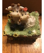 Cowtown “ Eight tone box ”Vintage Ships N 24h Music box. One cow has bro... - $27.25 CAD
