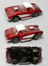 1977 TYCO &#39;60 CHEVY Corvette TycoPro Slot Car 1960 Candy Apple Red 8906 WhiteTop - £78.21 GBP