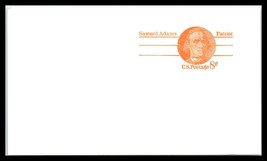 1973 US Postal Stationery Card - SCOTT# UX66?, 8 Cent Samuel Adams Unused C23 - £2.36 GBP