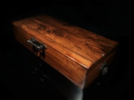 Hacienda Humidor by Brizard and Co Made in USA Measures 26.5 " L X 11.5" X 5.5" image 3