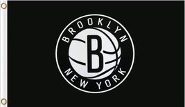 Brooklyn Nets US Sport Flag 3X5Ft Polyester Banner USA Digital Print - $15.99