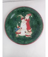 Set of 2 Christmas Noble Excellence Santa Mates Earthenware Dinner Plate... - $348.31 MXN
